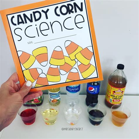 Dissolving Candy Corn Science Experiment Stem Supplies Candy Corn Science Experiment - Candy Corn Science Experiment