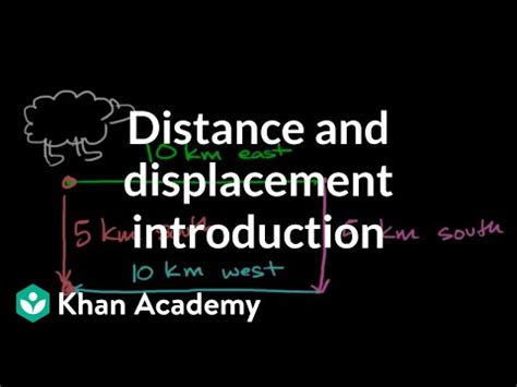 Distance And Displacement Introduction Video Khan Academy Distance Science - Distance Science
