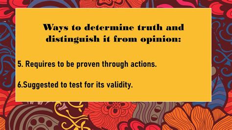 distinguish opinion from truth philosophy ppt