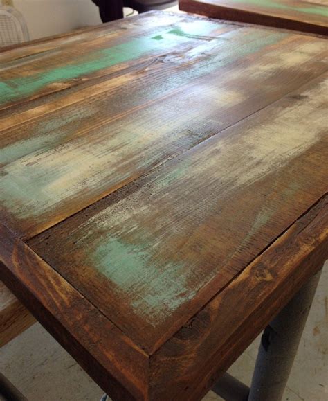 Distressed Wood Table Tops