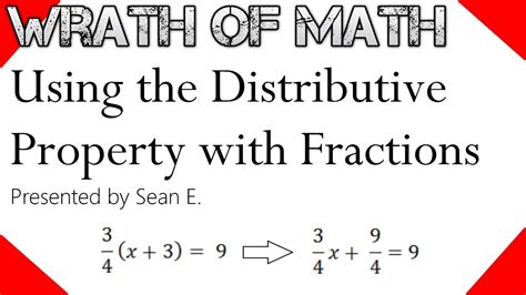 Distribute Fractions   Fraction Math18 - Distribute Fractions