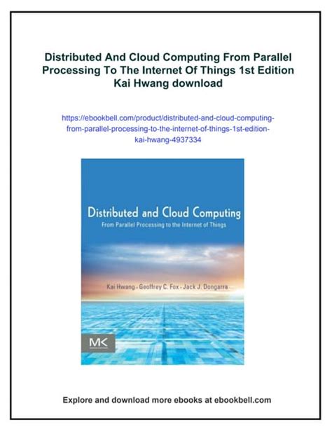 Download Distributed And Cloud Computing Kai Hwang Solutions 