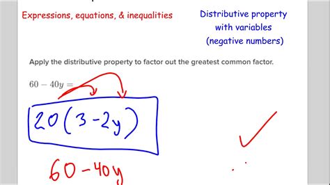 Distributive Property With Variables Negative Numbers Khan Academy 7th Grade Reverse Distribution Worksheet - 7th Grade Reverse Distribution Worksheet