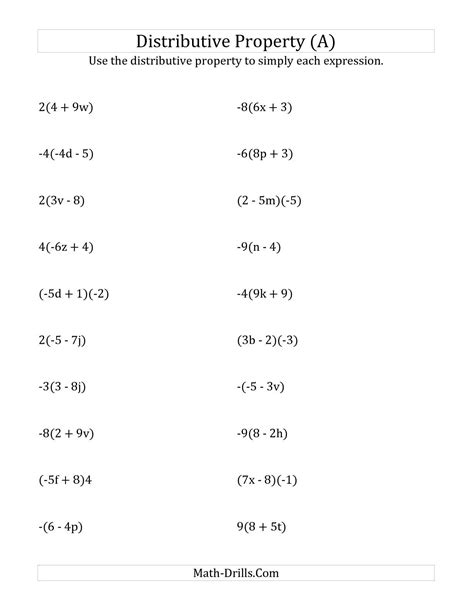 Read Distributive Property Problems With Answers 