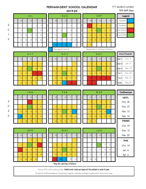 District 20 Calendar
