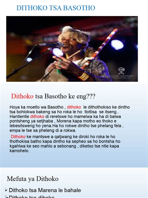 Dithooko Tsa Basotho