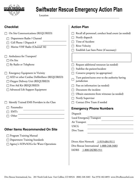 Full Download Dive Plan Template Pdf 