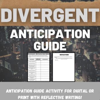 Divergent Novel Study Guide