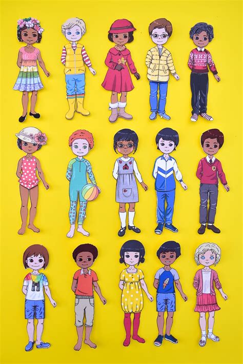 Diverse Paper Dolls Adventure In A Box Paper Dolls From Around The World - Paper Dolls From Around The World