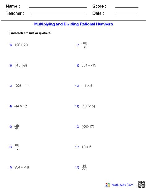 Divide Rational Numbers Worksheet Alphabetworksheetsfree Com Rational Numbers Worksheet 7th Grade - Rational Numbers Worksheet 7th Grade