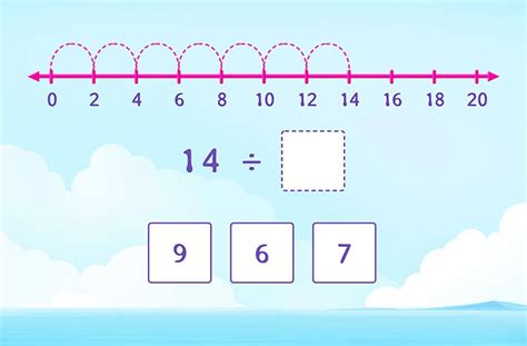 Divide Using Number Lines Game Math Games Splashlearn Division With Number Lines - Division With Number Lines