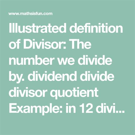 Dividend Definition Illustrated Mathematics Dictionary Math Is Fun Math Dividend - Math Dividend