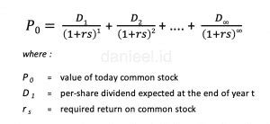 dividend stock valuation formula
