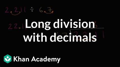 Dividing Decimals Article Decimals Khan Academy Division By Decimals - Division By Decimals
