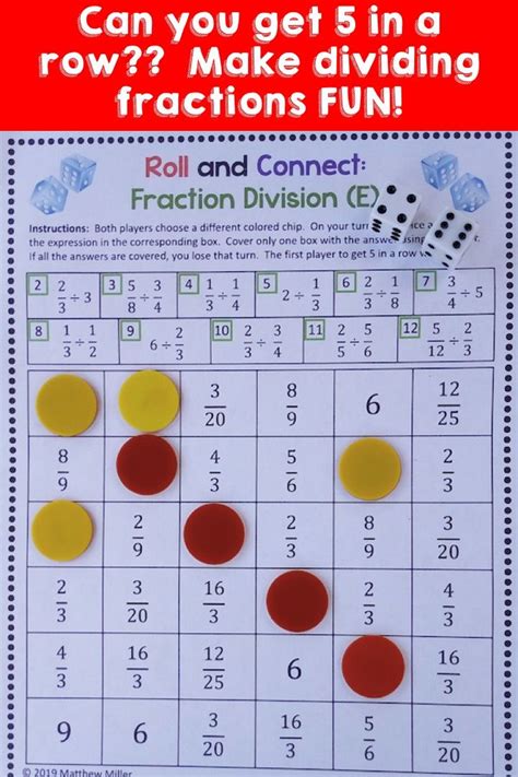 Dividing Fractions Games To Build Your Studentu0027s Confidence Dividing Fractions Activity - Dividing Fractions Activity