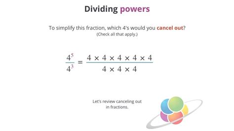 Dividing Powers In Algebra Key Stage 3 Mathematics Dividing Powers With The Same Base - Dividing Powers With The Same Base