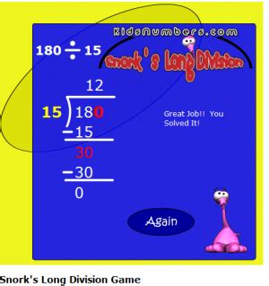 Dividing Topmarks Search Snorks Long Division - Snorks Long Division