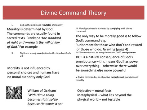 Divine Command Theory And Moral Obligations Tyler Journeaux