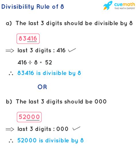 Divisibility By 8 Rule