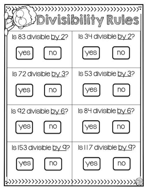 Divisibility Rules Worksheets 2 To 12 With Explanation Rules Of Divisibility Worksheet - Rules Of Divisibility Worksheet