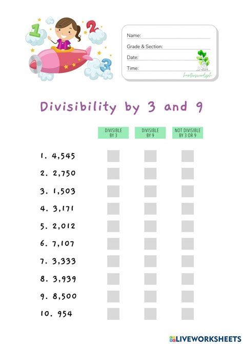 Divisibility Worksheets Hunterswoodsph Math 6th Grade Divisibility Rules Worksheet - 6th Grade Divisibility Rules Worksheet