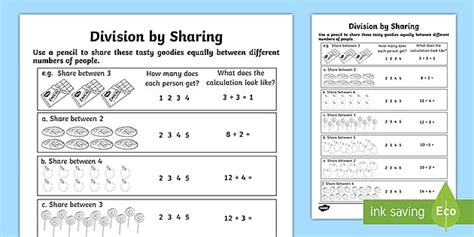 division by equal sharing word problems ks1 resources division by