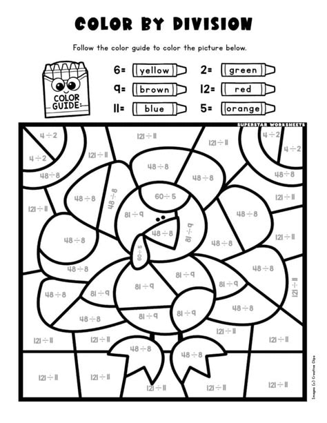 Division Colouring Worksheets