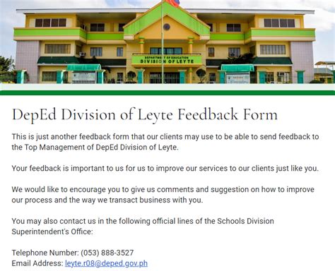 Division Contact Information