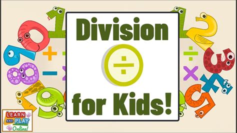 Division For Kids Youtube Intro To Division - Intro To Division
