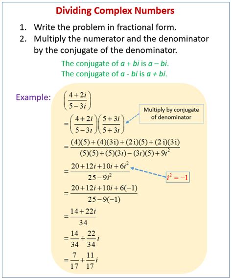 Division Of Complex Numbers Examples And Practice Problems Complex Numbers Practice Worksheet Answers - Complex Numbers Practice Worksheet Answers