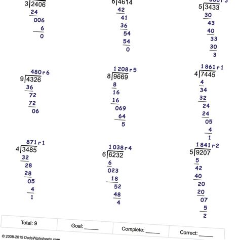 Division Questions For Class 6
