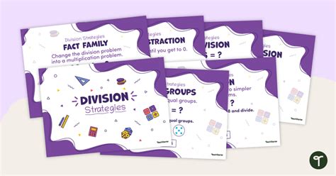 Division Strategies Poster Set Teach Starter Different Division Strategies - Different Division Strategies