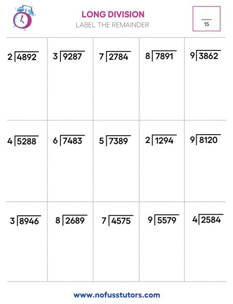 Division Sums For Class 6 With Answers