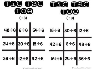 Division Tic Tac Toe   Pdf Name Division Tic Tac Toe Super Teacher - Division Tic Tac Toe