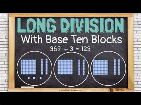 Division With Base Ten Blocks Worksheets