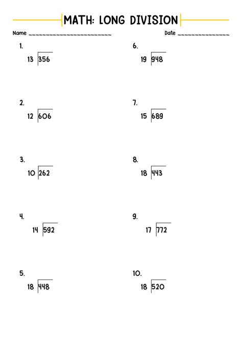 Division Worksheets Common Core Sheets Long Division - Common Core Sheets Long Division