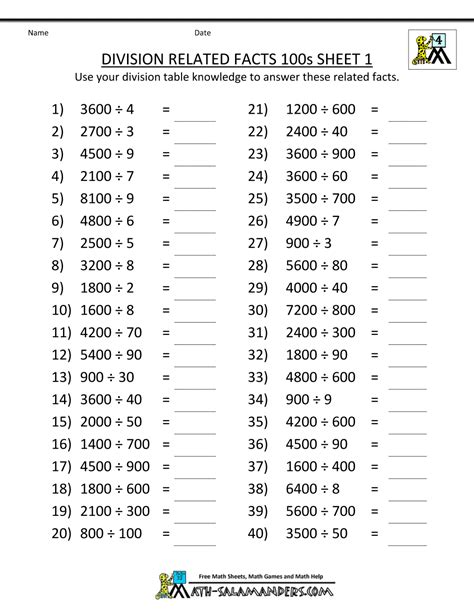 Division Worksheets Free And Printable Property Division Worksheet - Property Division Worksheet