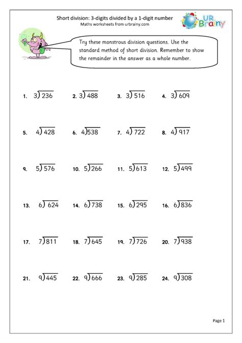 Division Worksheets Math Drills 3digit Division With Answers - 3digit Division With Answers