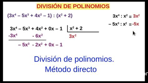 Divisiones De Polinomios