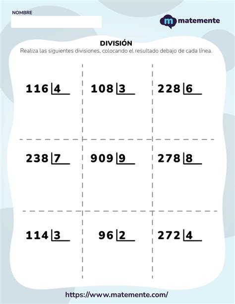 Divisiones Para Niños