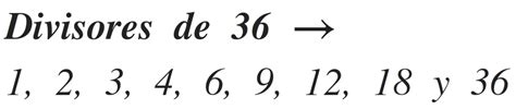 Divisores De 36