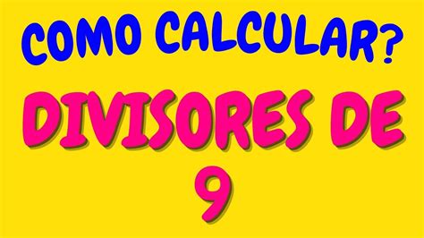Divisores De 9
