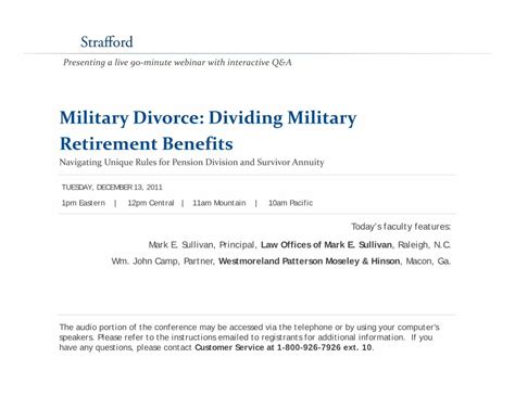 Divorce Division Of Military Retirement With Area Method Area Method Division - Area Method Division