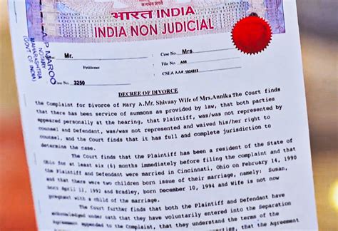 Divorce Papers India