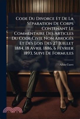 divorce sa c paration de corps et de fait