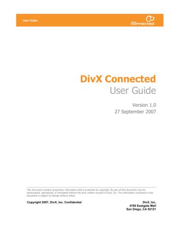 Read Online Divx User Guide 