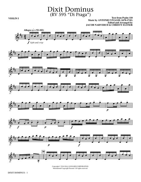 Read Dixit Dominus 1 