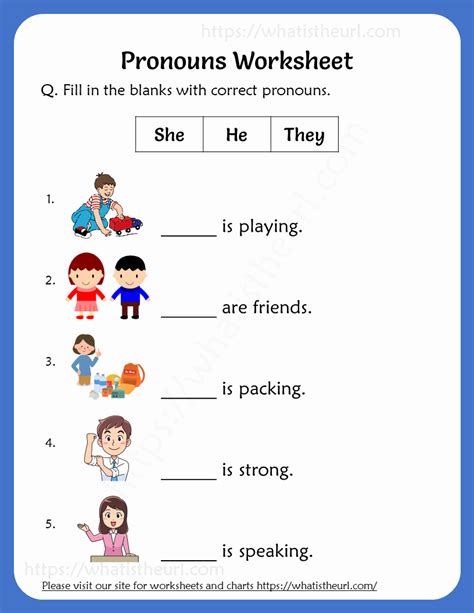 Diy 30 Creative Pronoun Worksheet For 2nd Grade Pronoun Worksheets First Grade - Pronoun Worksheets First Grade
