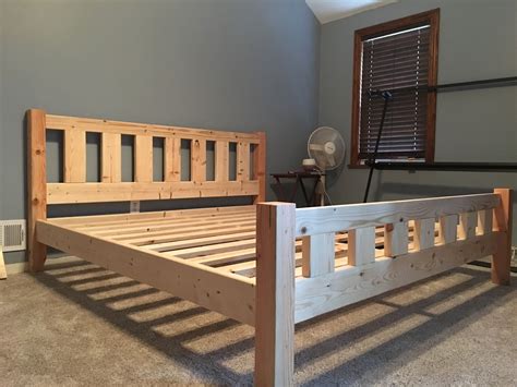 Diy Bed Made From 4x4 Posts