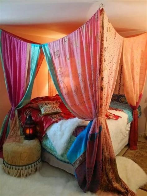 Diy Bohemian Bed Canopy
